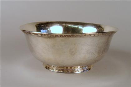 Appraisal: Marcus Co hammered sterling silver bowl first quarter th century