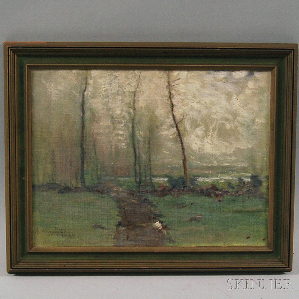 Appraisal: Arthur Parton American - Spring Landscape Signed Arthur Parton l