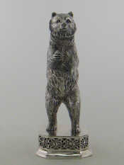 Appraisal: A Continental silver model of a bear standing on its