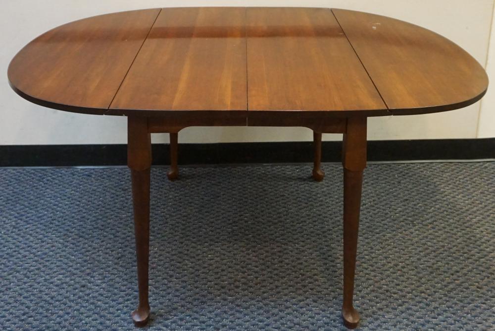 Appraisal: Queen Anne Style Mahogany Drop-Leaf Extension Dining Table When open