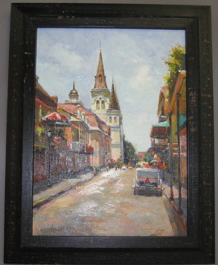 Appraisal: P H Motyzok Ukrainian Contemporary Chartres Street New Orleans Looking