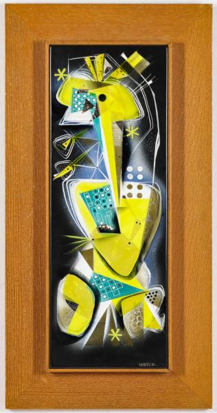 Appraisal: EDWARD WINTER - MODERNIST ENAMEL ON METALEdward Winter - The