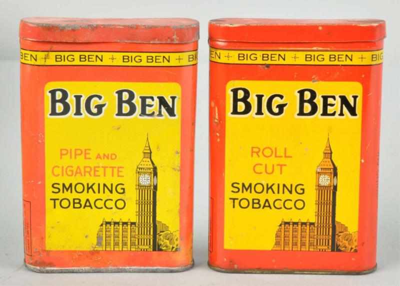 Appraisal: Lot of Big Ben Vertical Pocket Tins Description Includes one