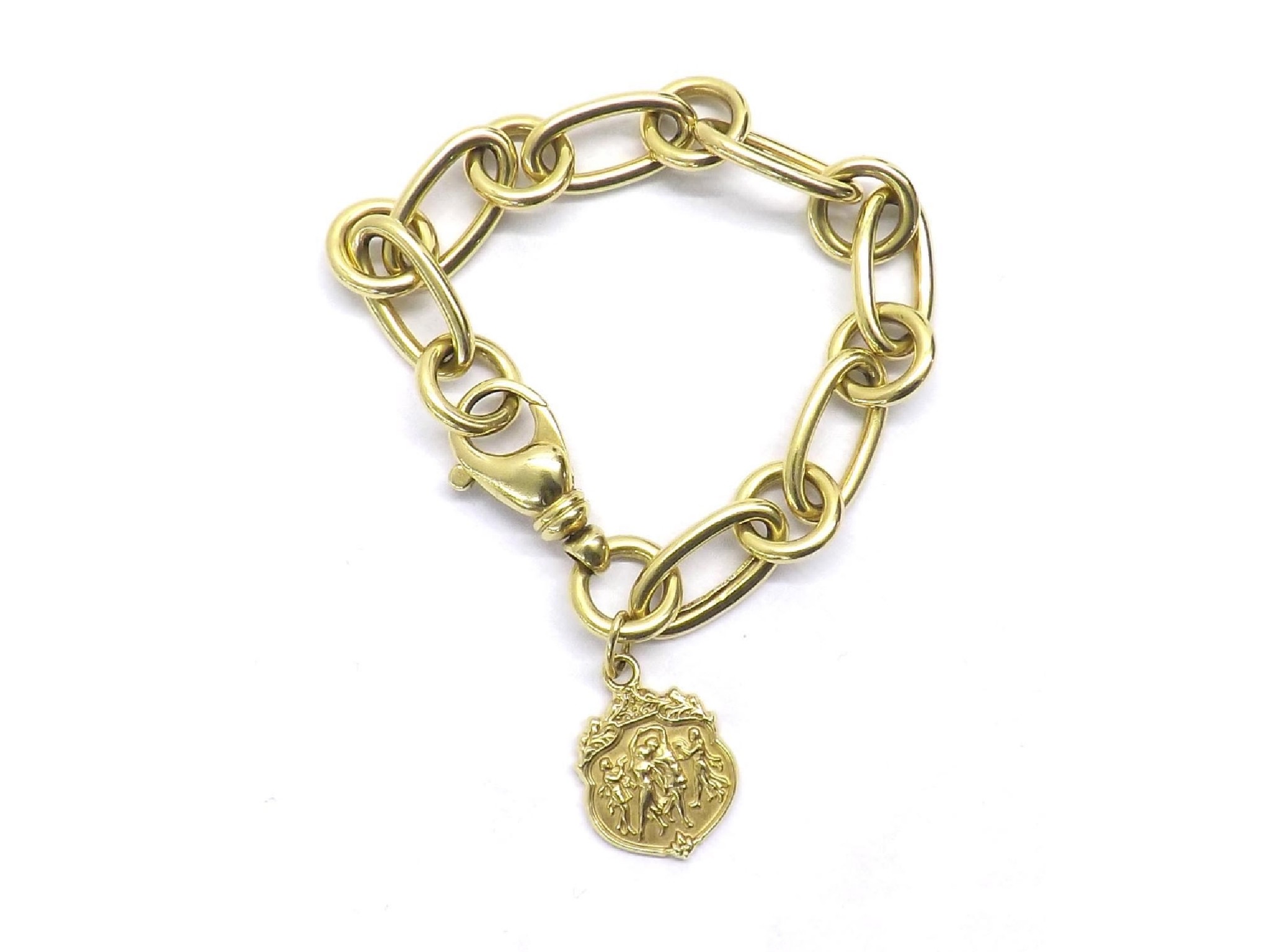 Appraisal: - -a Tiffany Co ct yellow gold bracelet and charm