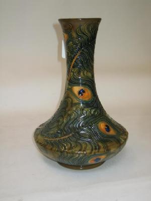 Appraisal: A MOORCROFT POTTERY VASE dated ' of tall bottle form