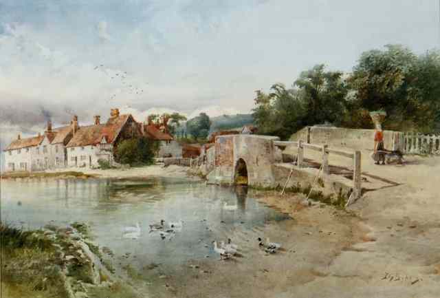 Appraisal: JOHN GUTTERIDGE SYKES - The Ford Eynsford Kent signed watercolour