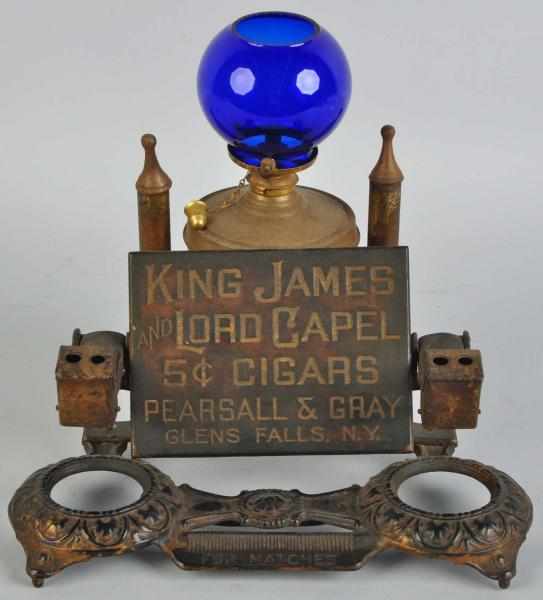 Appraisal: King James Cigar Cutter Lighter Made by Erie Specialty Company