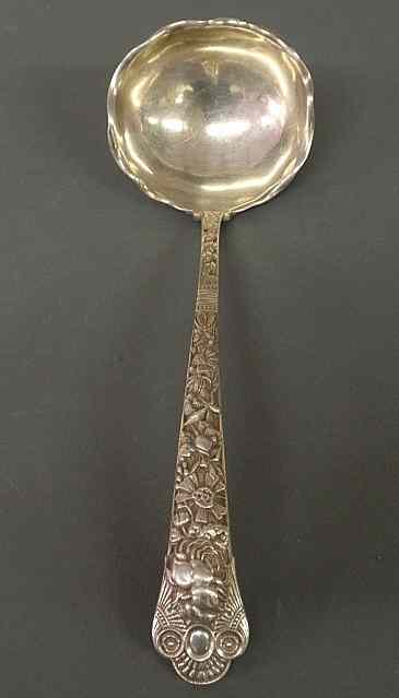 Appraisal: Sterling silver ladle by Gorham in the Cluny pattern c