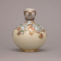 Appraisal: Nippon Perfumer Early th Century Round porcelain jar with stopper