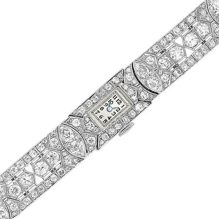 Appraisal: Diamond Bracelet-Wristwatch Estimate -