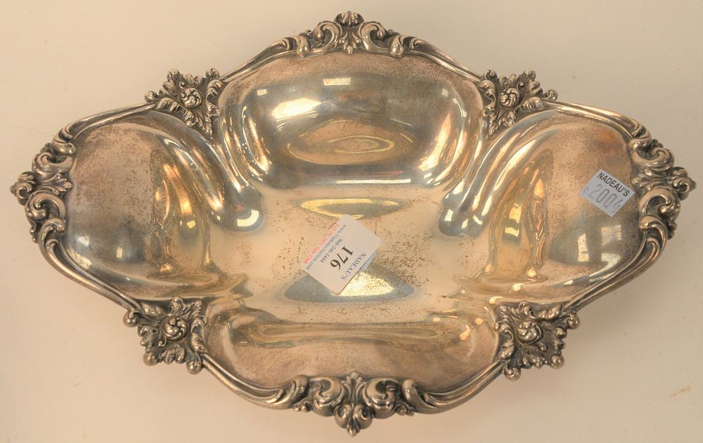 Appraisal: Reed and Barton Sterling Silver Repousse Bowl monogrammed troy ounces