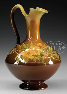 Appraisal: FINE HIGH GLAZED DECORATED ROOKWOOD EWER BY KATARO SHIRAYAMADANI The