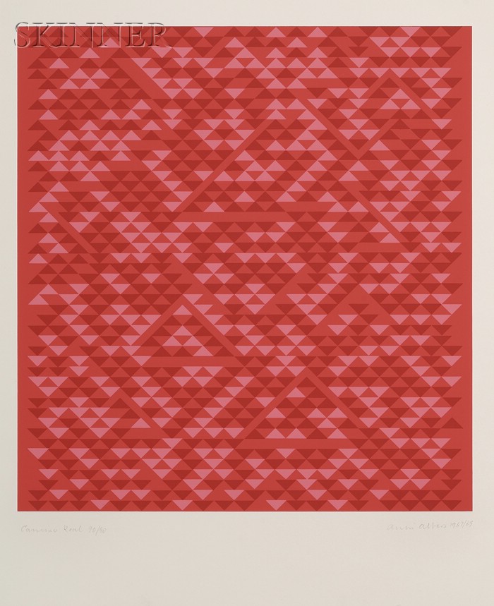 Appraisal: Anni Albers German - Lot of Five Images A edition