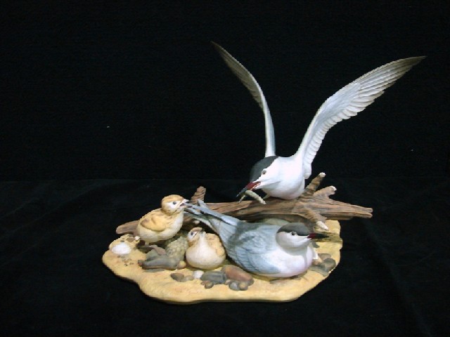 Appraisal: A Royal Doulton bisque group figure modelled as Rosete Terns