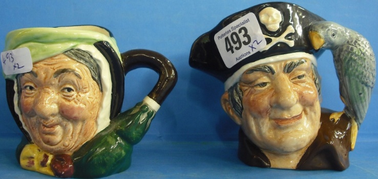 Appraisal: Royal Doulton small Character Jugs Sairey Gamp D and Long