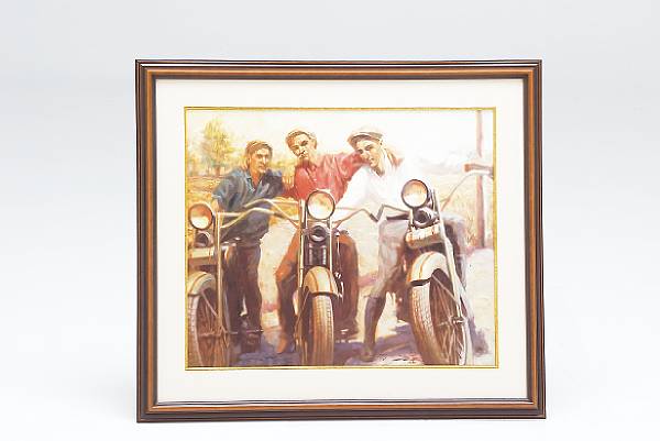 Appraisal: Our Gang' after David Uhl print limited edition number depicting