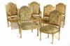 Appraisal: CHAIRS - Six piece salon suite in the Louis XVI