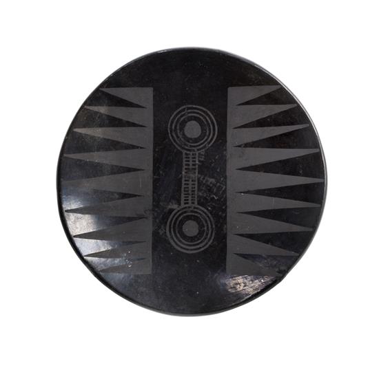 Appraisal: Sale Lot Marie Martinez - San Ildefonso Blackware Plate circa