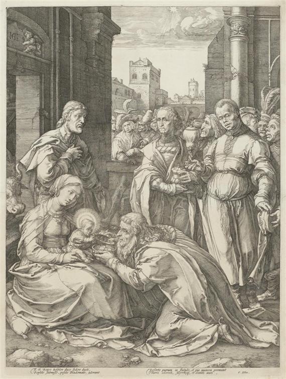 Appraisal: GOLTZIUS HENDRIK Muhlbrecht - Haarlem The adoration of the three