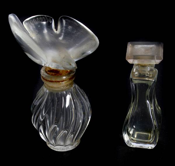 Appraisal: A collection of four Lalique molded glass 'L'Air du Temps