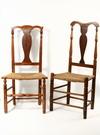 Appraisal: SIDE CHAIRS - Assembled set of two th c yoke