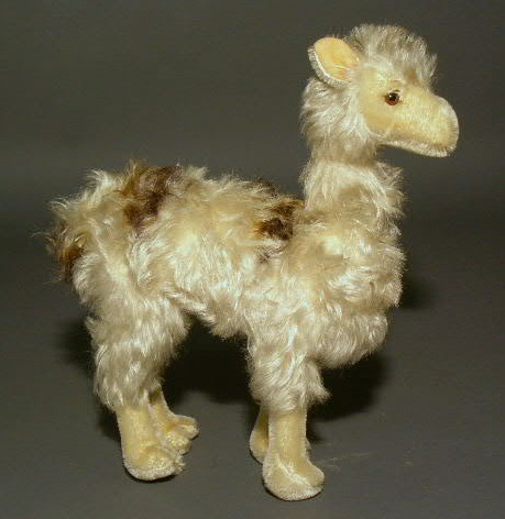 Appraisal: Steiff mohair llama no tag h x w