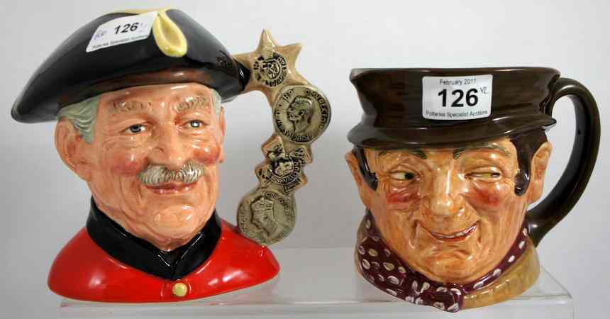 Appraisal: Royal Doulton Large Character Jugs Chelsea Pensioner D seconds and