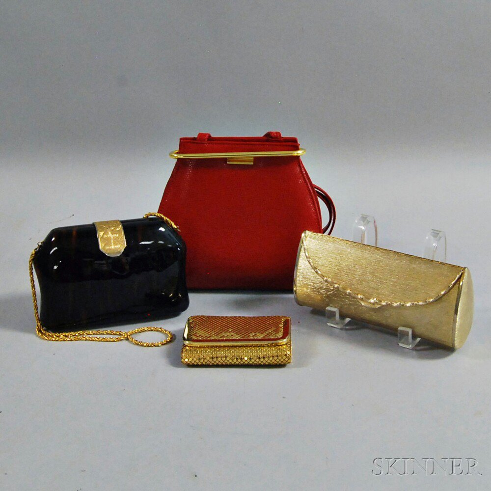 Appraisal: Group of Assorted Handbags and Clutches including a brushed metal