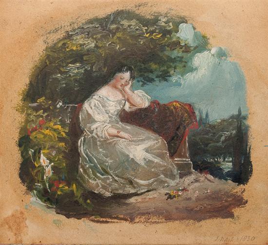 Appraisal: Attributed to Joseph Nash British - A Restful Moment oil