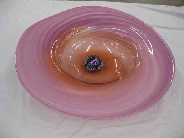 Appraisal: Huge Art Glass Centerpiece saturn style ''Planet'' '' diameter swirling