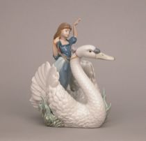 Appraisal: Lladro Princess and the Swan Hand made in Spain bottom