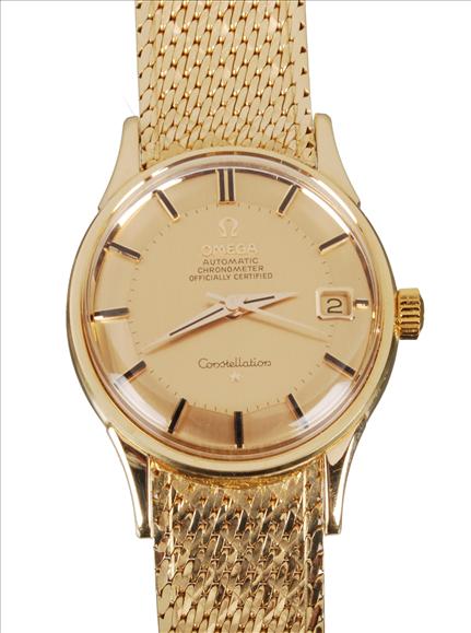 Appraisal: Omega Constellation Chronometer a gentleman's carat gold bracelet wrist watch