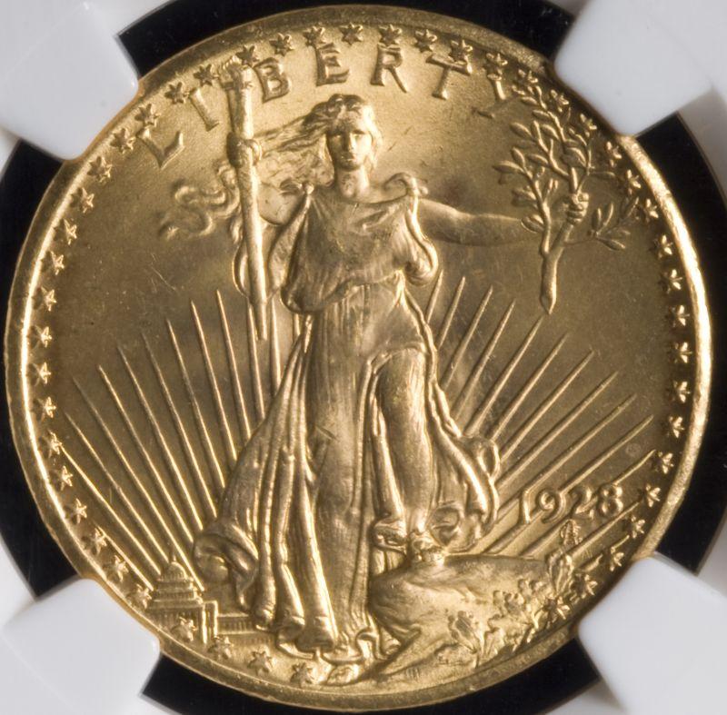 Appraisal: St Gaudens Gold Double Eagle NGC MS Fantastic strike with