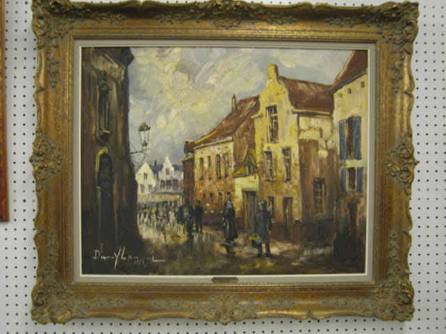 Appraisal: Danny Lammers City of Bruges Oil on Canvas listed artist