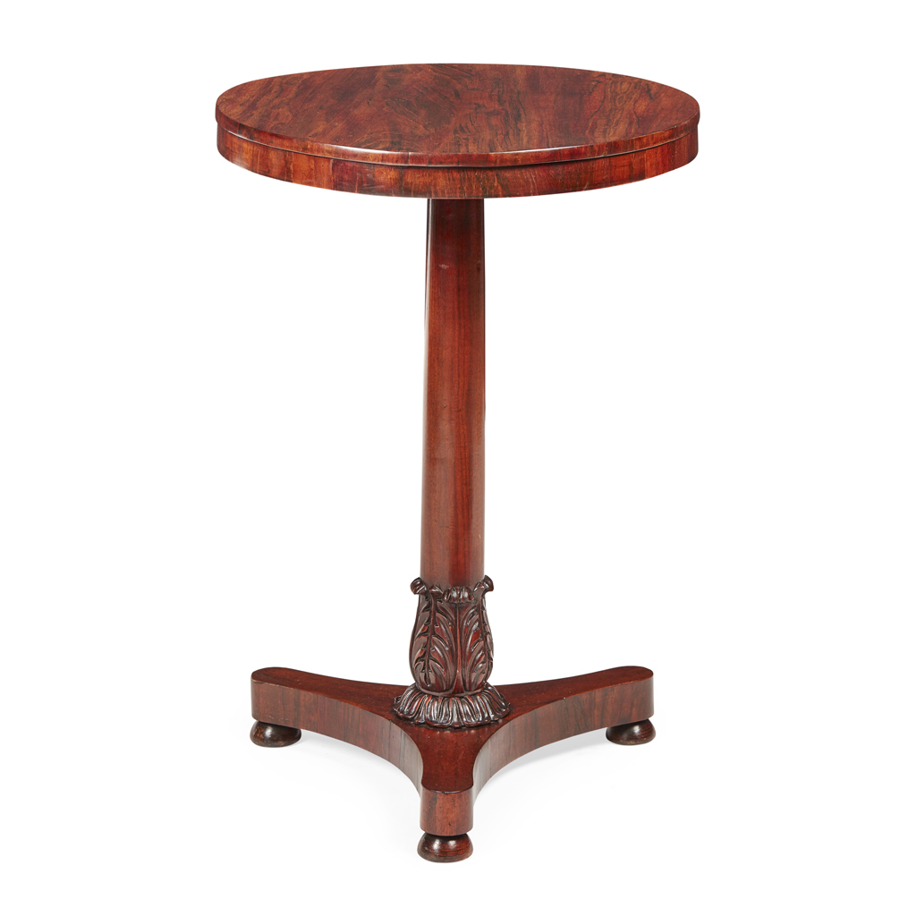 Appraisal: GEORGE IV GONCALO ALVES OCCASIONAL TABLE EARLY TH CENTURY the