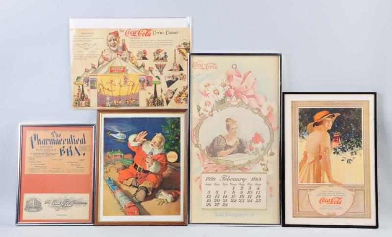 Appraisal: Lot Of Coca - Cola Pieces Lot includes two magazine