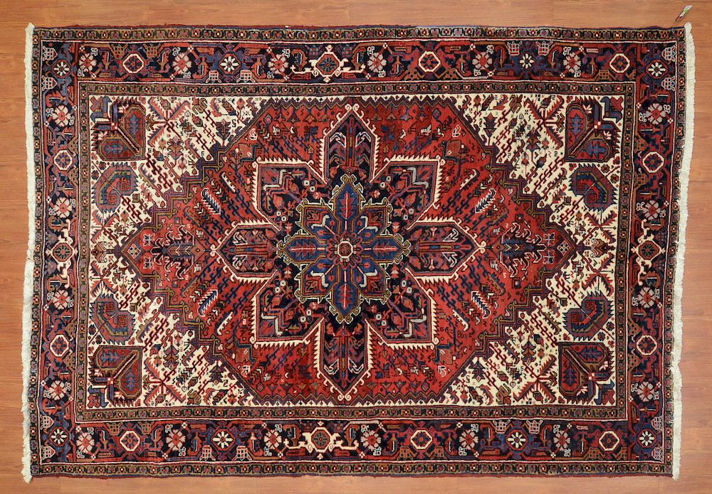 Appraisal: Persian Herez Rug approx x Iran circa Condition Excellent condition