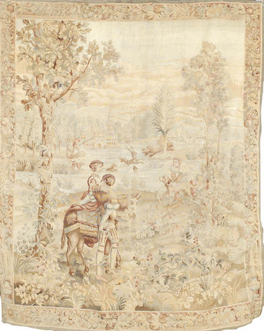 Appraisal: A th century Aubusson tapestry France cm x cm