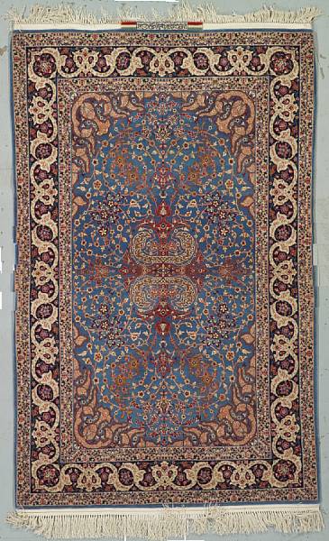 Appraisal: An Isphahan Khordazad rug South Central Persia circa size approximately