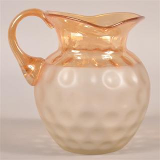 Appraisal: Pomona Victorian Art Glass Coin Dot Water Pitcher h