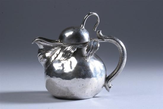 Appraisal: RUSSIAN SILVER GOURD-FORM TEAPOT Carl Adolf Seipel St Petersburg circa