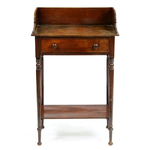 Appraisal: A mahogany washstand early th c with undertier cm h