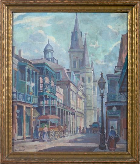 Appraisal: Clarence Millet American New Orleans - St Louis Cathedral New