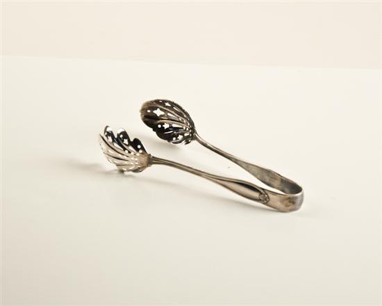 Appraisal: Sterling Ice Serving Tongs in the Margaret old Pattern by