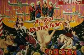 Appraisal: Dennis Ropar born All Riot on the Western Front acrylic