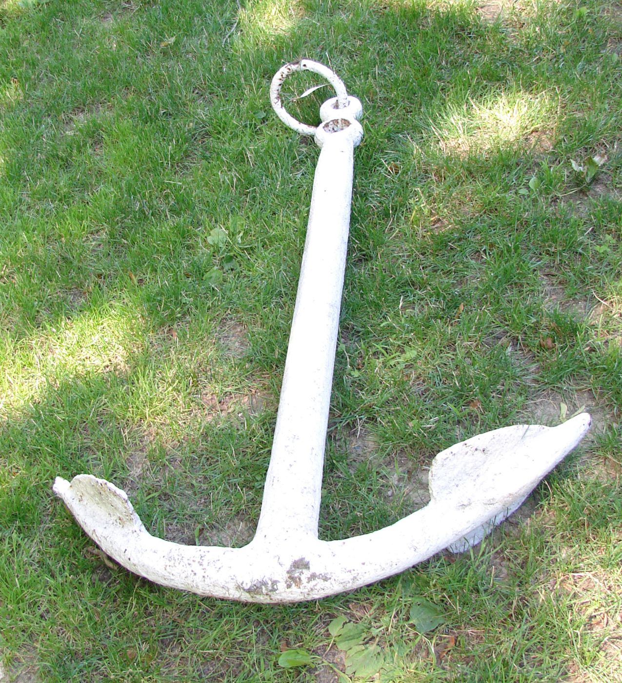 Appraisal: SHIP'S ANCHOR In old white paint Length