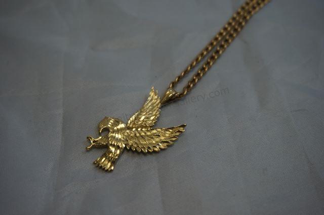 Appraisal: Hallmarked AO Italy - k With a chain and pendant