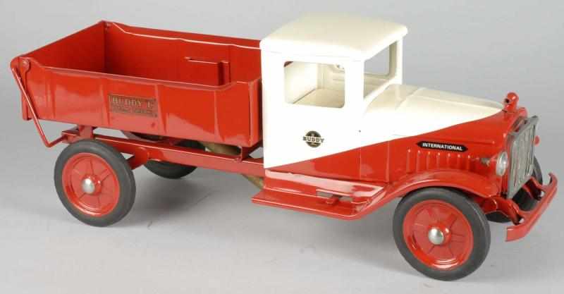 Appraisal: Pressed Steel Buddy L International Dump Truck Description Circa Excellent