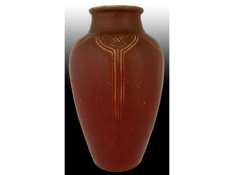 Appraisal: Red Rookwood Vase Description - '' T Minor superficial scratches