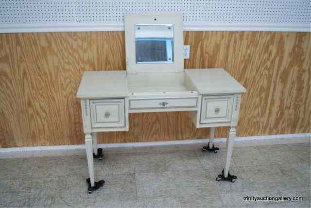 Appraisal: Antique White Oak Vanity w Tilt Up MirrorCalled the ''Dixie''